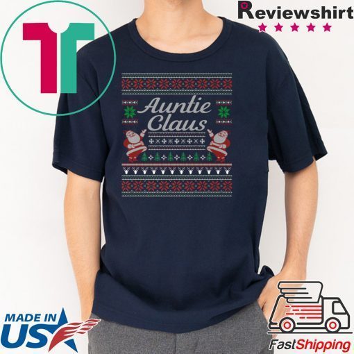 Auntie Claus Ugly Christmas T-Shirt