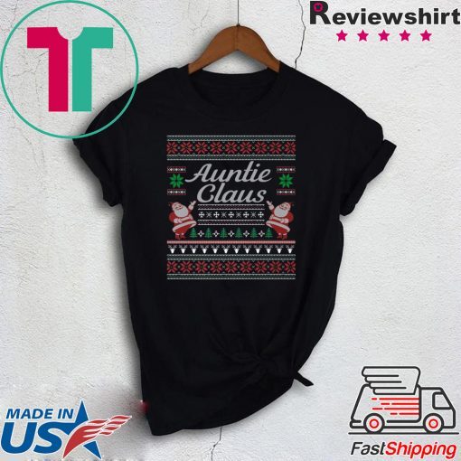 Auntie Claus Ugly Christmas T-Shirt