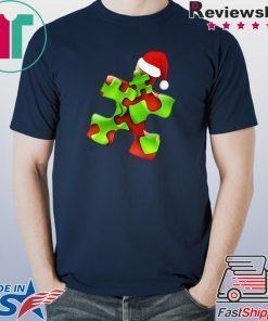 Autism santa christmas tee shirt