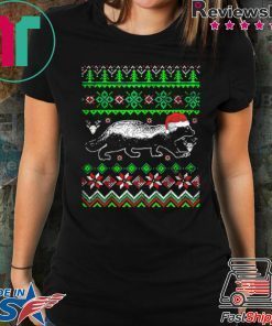 Awesome Ugly Christmas Honey Badger shirt
