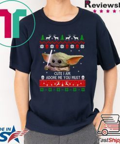 Baby Yoda Christmas Tee Shirt