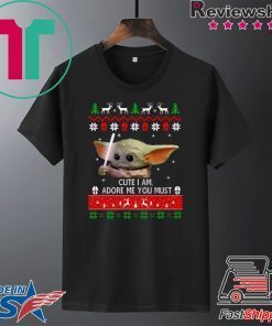 Baby Yoda Christmas Tee Shirt