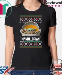 Baby Yoda ManDalorian Christmas T-Shirt