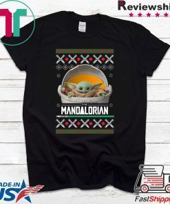 Baby Yoda ManDalorian Christmas T-Shirt