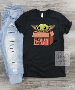 Baby Yoda The Mandalorian Adopt This Jedi Tee Shirt