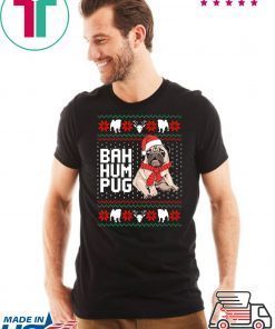 Bad Hum Pug Christmas T-Shirt