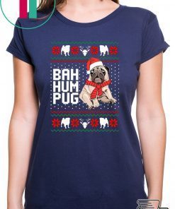 Bad Hum Pug Christmas T-Shirt