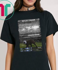 Black Cat Metlife Stadium Player of The Game Dallas Cowboys Tee Shirt