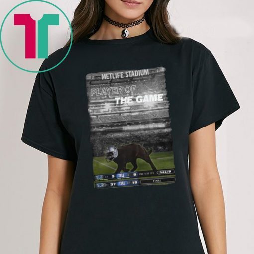 Black Cat Metlife Stadium Player of The Game Dallas Cowboys Tee Shirt