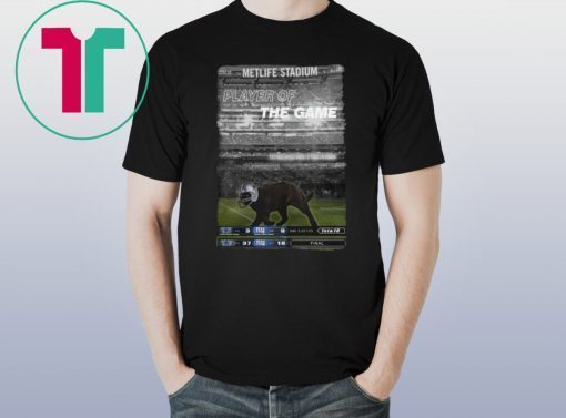 Black Cat Metlife Stadium Player of The Game Dallas Cowboys Tee Shirt