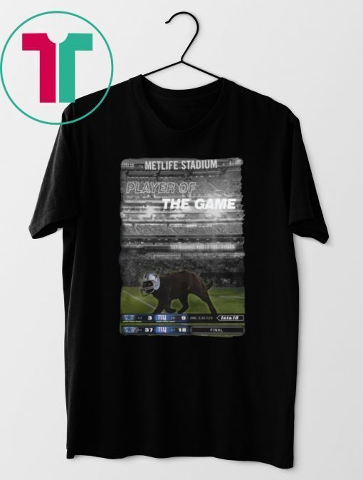 Black Cat Metlife Stadium Player of The Game Dallas Cowboys Tee Shirt