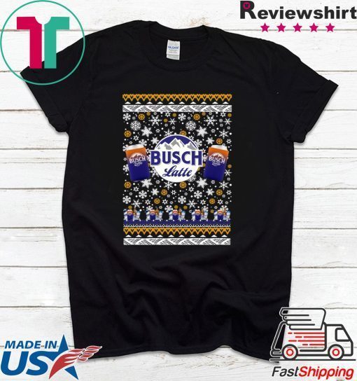 Busch Latte Beer Ugly Christmas T-Shirt