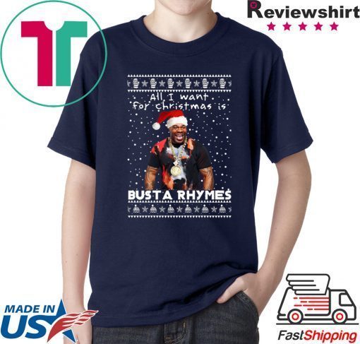 Busta Rhymes Rapper Ugly Christmas T-Shirt
