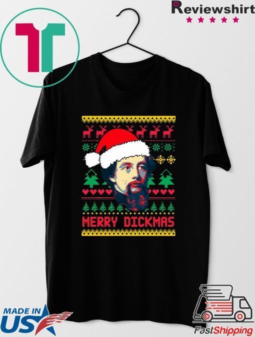 Charles Dickens Merry Dickmas ugly T-Shirt