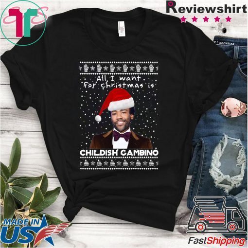 Childish Gambino Rapper Ugly Christmas T-Shirt