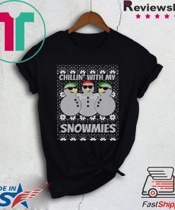 Chillin With My Snowmies Ugly Christmas Tee Shirt