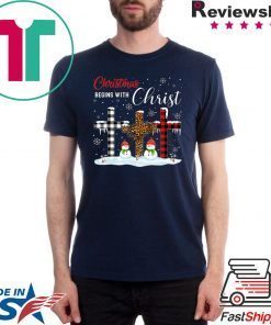 Christmas Begins With Christ Costume Xmas T-Shirt