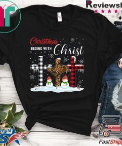 Christmas Begins With Christ Costume Xmas T-Shirt