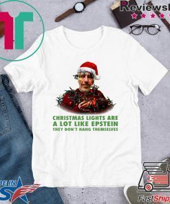 Christmas Light Are A Lot Like Epstein They Don’t Hang Themselves T-Shirt
