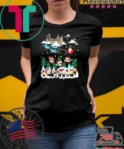 Christmas Santa Albus Dumbledore Sleigh Harry Potter Tee Shirts