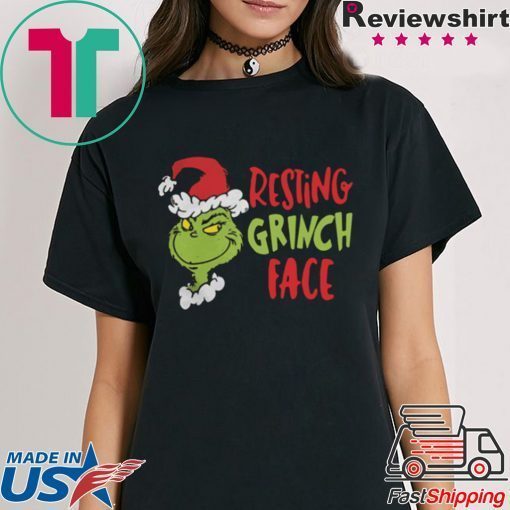 DR SEUSS PRIMARK RESTING GRINCH FACE SHIRT