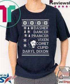 Dasher Dancer Prancer Vixen Comet Cupid Daryl Dixon Christmas Shirt