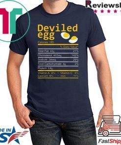 Deviled Egg Nutrition Facts Thanksgiving Costume Christmas T-Shirt