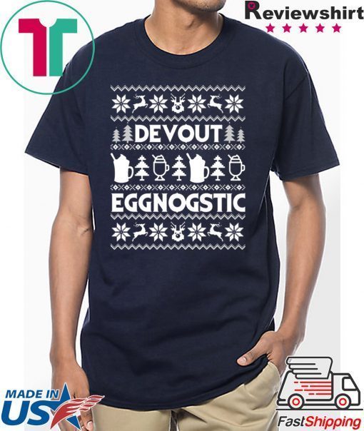Devout Eggnostic Eggnog Christmas T-Shirt