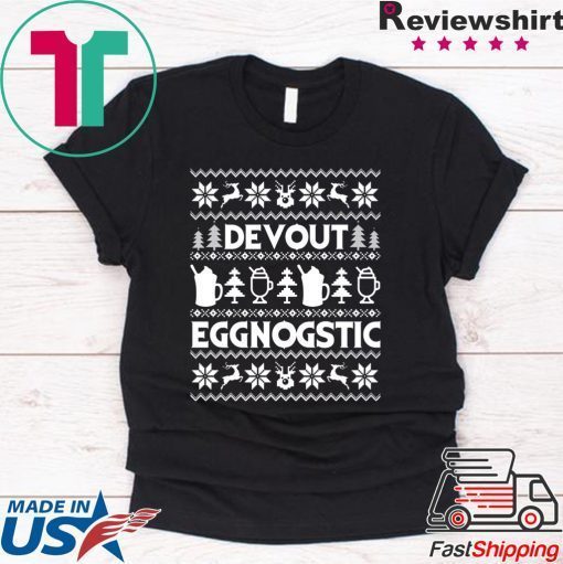 Devout Eggnostic Eggnog Christmas T-Shirt