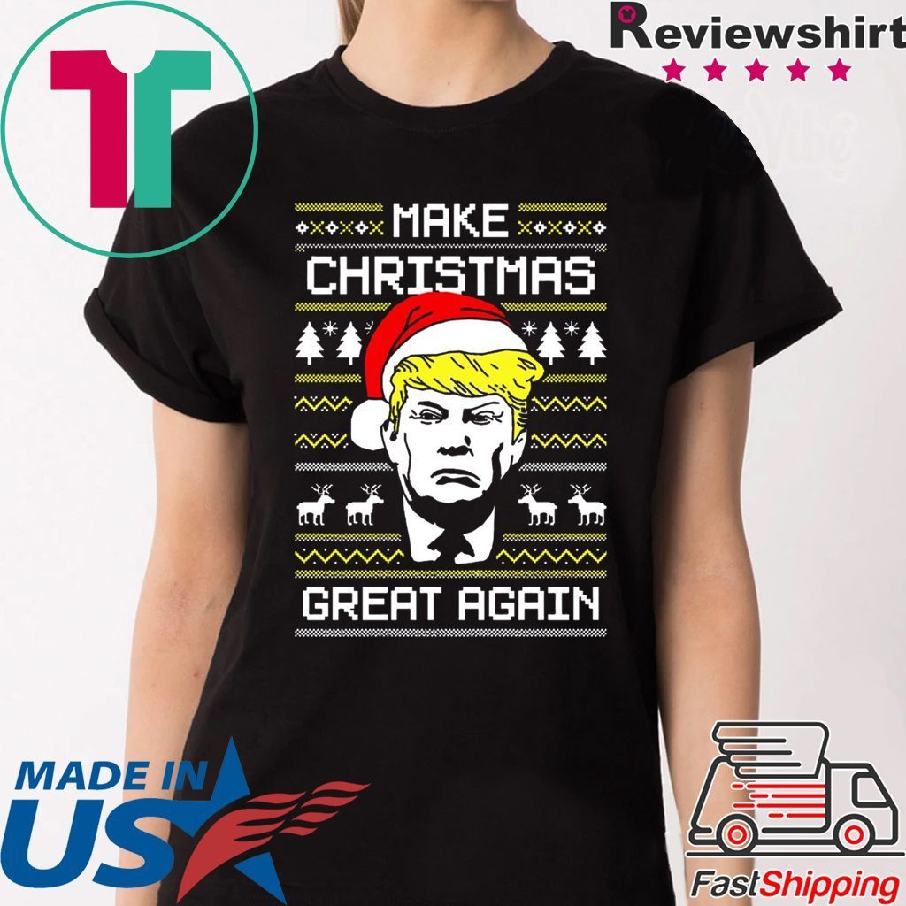 Donald Trump Make Christmas Great Again Tee Shirt - OrderQuilt Shops
