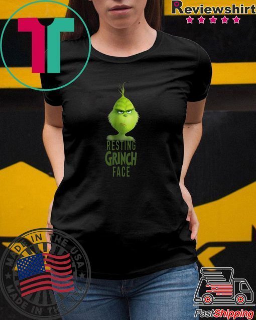 Dr Seuss The Grinch Resting Grinch Face Tee Shirt
