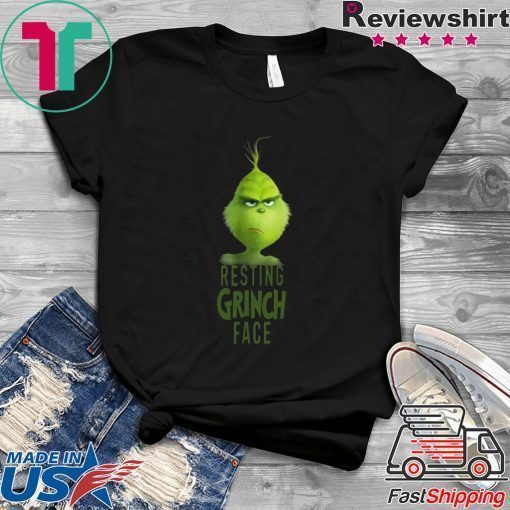 Dr Seuss The Grinch Resting Grinch Face Tee Shirt