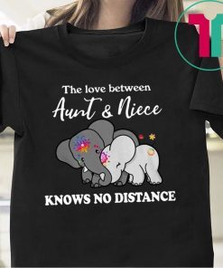 Elephant The love between aunt and niece knows no distance shirt