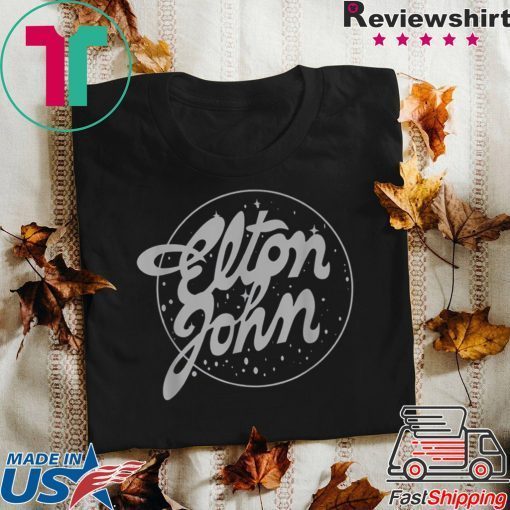 Elton John Official Vintage Tour Logo Tee Shirt