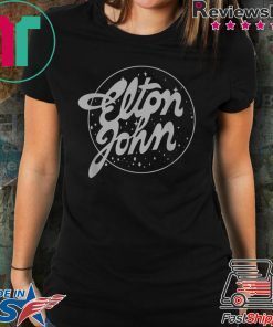 Elton John Official Vintage Tour Logo Tee Shirt