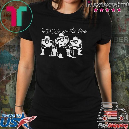 FOOTBALL MY LOVE IS ON THE LINE SHIRT