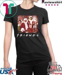 FRIENDS TV SHOW CHRISTMAS MOVIE CHARACTERS TEE SHIRT