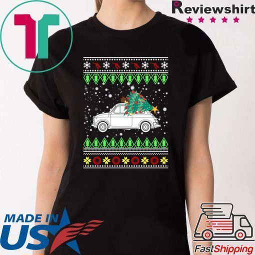 Fiat 500 Ugly Christmas Tee Shirt