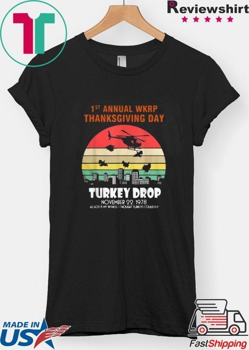 First Annual Thanksgiving Day Turkey Drop Sunrise T-Shirt