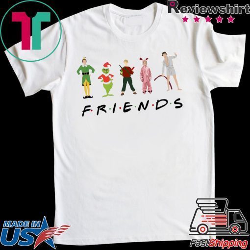 Friends Elf Christmas Movie Characters T-Shirt