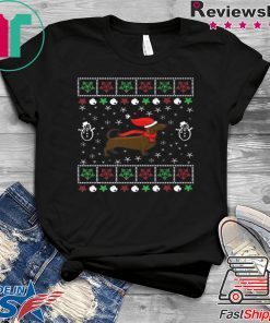 Funny Dachshund Lover Ugly Christmas T-Shirt