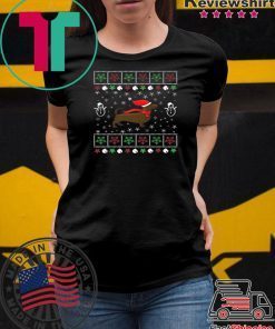 Funny Dachshund Lover Ugly Christmas T-Shirt