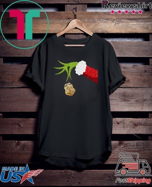 Funny Grinch Hand holding Police ornament Christmas shirt