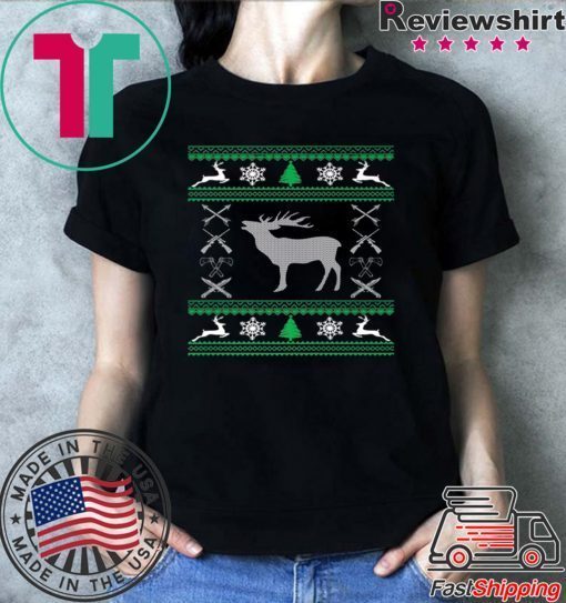 Funny Hunting Lover Ugly Christmas T-Shirt
