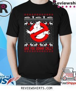 Ghostbusters Christmas Xmas Tee Shirt