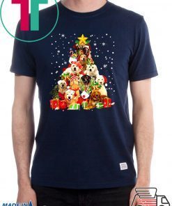 Golden Retriever Christmas Tree T-Shirt