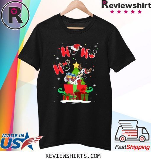 Goofy Ho Ho Ho Santa Claus Christmas Tee Shirt