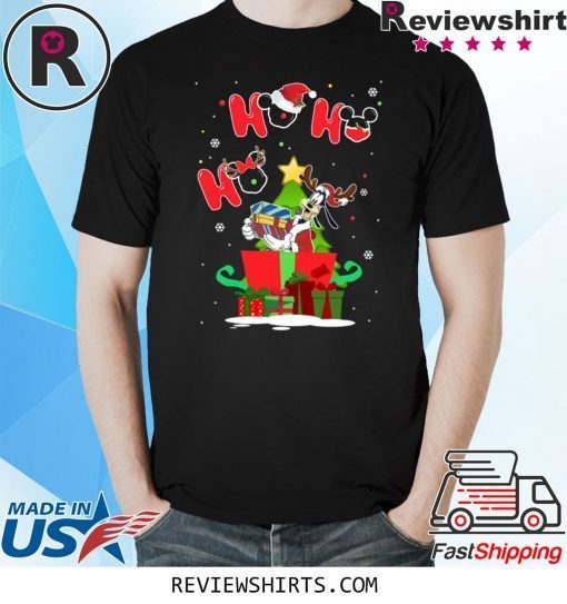 Goofy Ho Ho Ho Santa Claus Christmas Tee Shirt