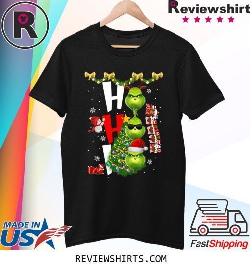 Grinch HO HO HO Christmas Xmas TShirt