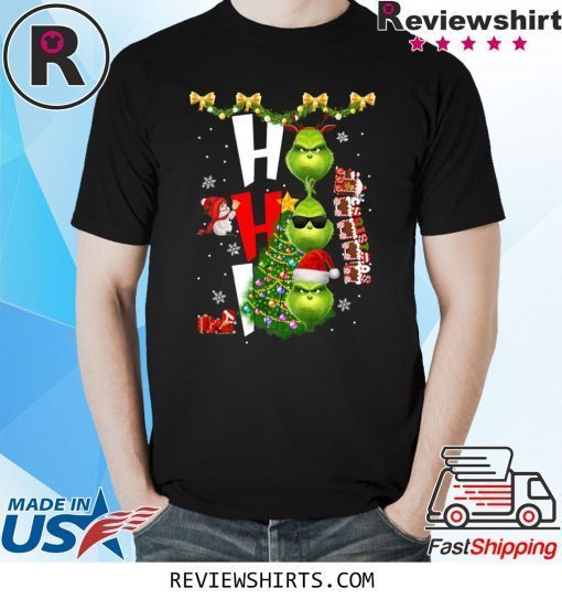 Grinch HO HO HO Christmas Xmas TShirt